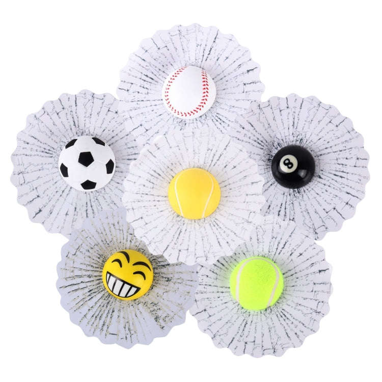 Creative 3D Deco Sport Balls Car Window Crack Decal Sticker (Baseball)