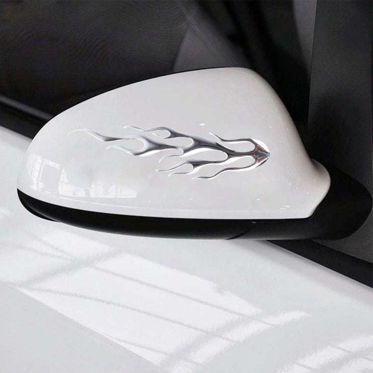 Flame Pattern Car Stickers(Silver)
