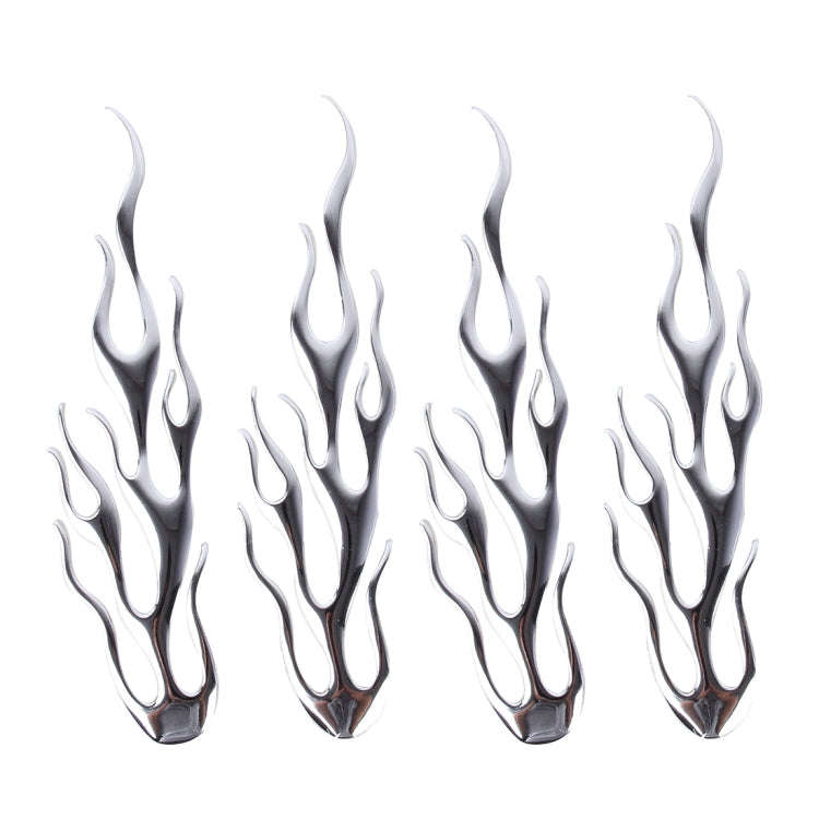 Flame Pattern Car Stickers(Silver)