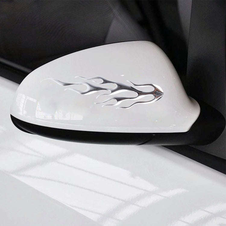 Flame Pattern Car Stickers(Silver)