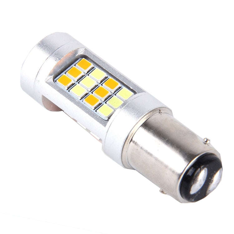 2 PCS 1157 10W 1000 LM 6000K White + Yellow Light Turn Signal Light with 42 SMD-2835-LED Lamps An...