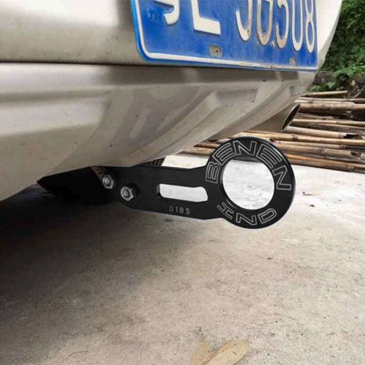 Benen Aluminum Alloy Rear Tow Towing Hook Trailer Ring for Universal Car Auto with Two Screw Hole...