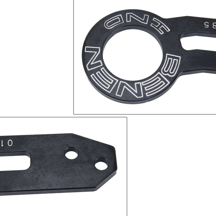 Benen Aluminum Alloy Rear Tow Towing Hook Trailer Ring for Universal Car Auto with Two Screw Hole...