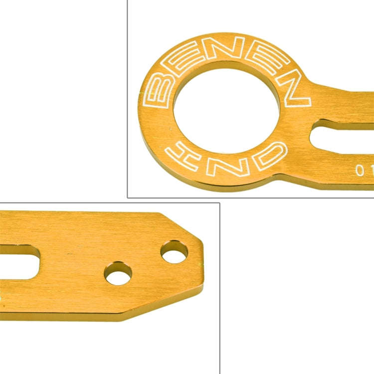 Benen Aluminum Alloy Rear Tow Towing Hook Trailer Ring for Universal Car Auto with Two Screw Hole...