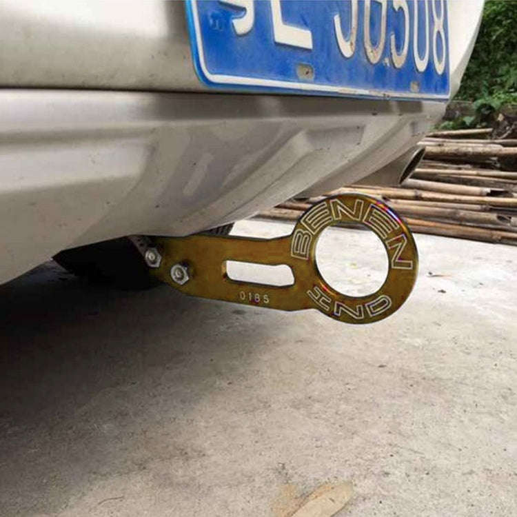 Benen Aluminum Alloy Rear Tow Towing Hook Trailer Ring for Universal Car Auto with Two Screw Hole...