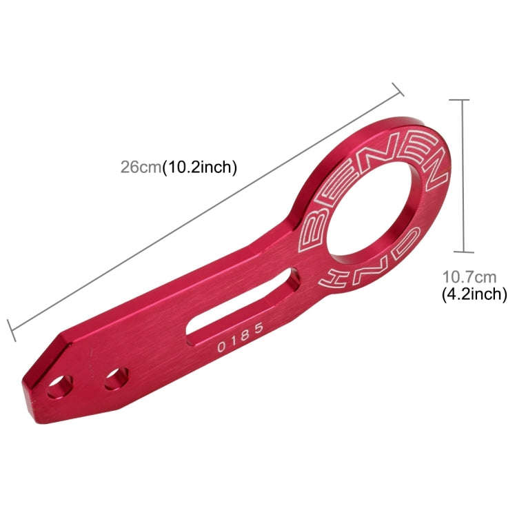 Benen Aluminum Alloy Rear Tow Towing Hook Trailer Ring for Universal Car Auto with Two Screw Hole...