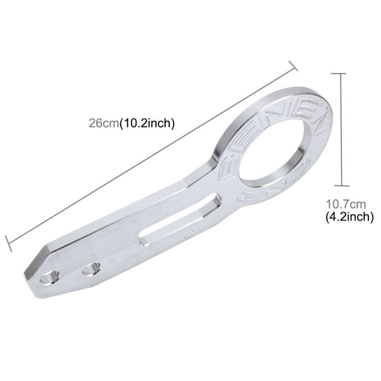 Benen Aluminum Alloy Rear Tow Towing Hook Trailer Ring for Universal Car Auto with Two Screw Hole...