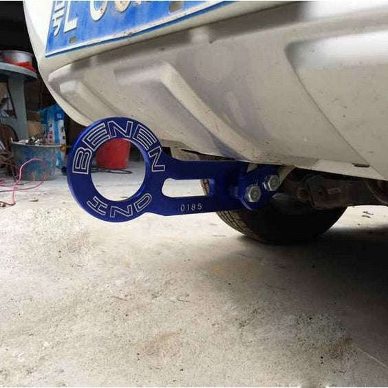 Benen Aluminum Alloy Rear Tow Towing Hook Trailer Ring for Universal Car Auto with Two Screw Hole...