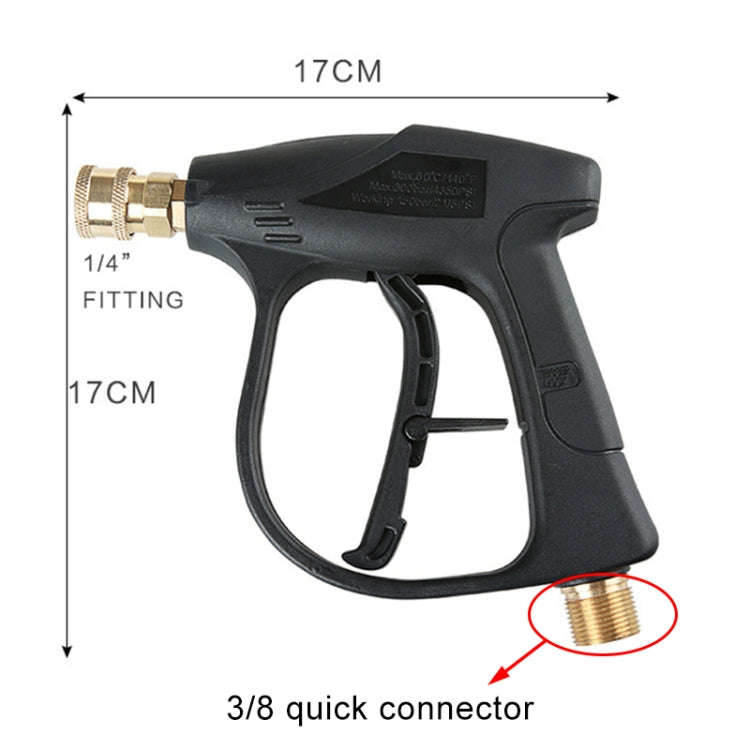High Pressure Car Wash Foam Gun Soap Foamer Generator Water Sprayer Gun, 3/8 Quick-connect
