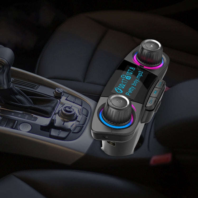 BT06 Dual USB Charging Smart Bluetooth 4.0 + EDR FM Transmitter MP3 Music Player Car Kit with 1.3...