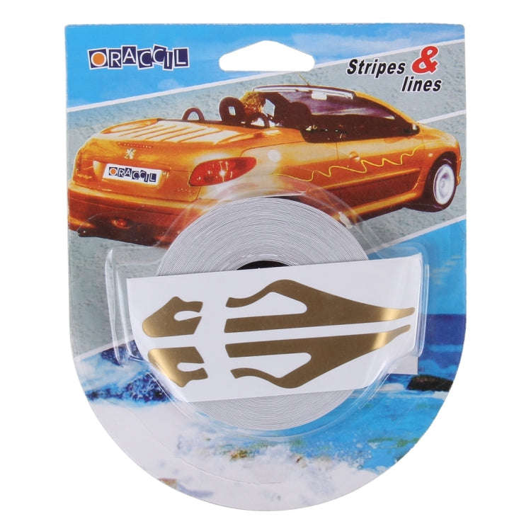 12mm × 9.8m Car Self Adhesive Decorative Stripe Tape Line(Gold)