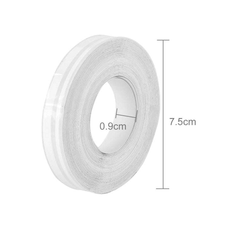 12mm × 9.8m Car Self Adhesive Decorative Stripe Tape Line(White)
