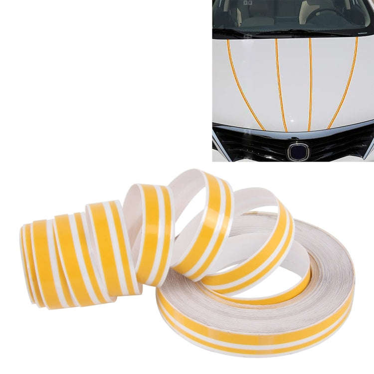 12mm × 9.8m Car Self Adhesive Decorative Stripe Tape Line(Yellow)