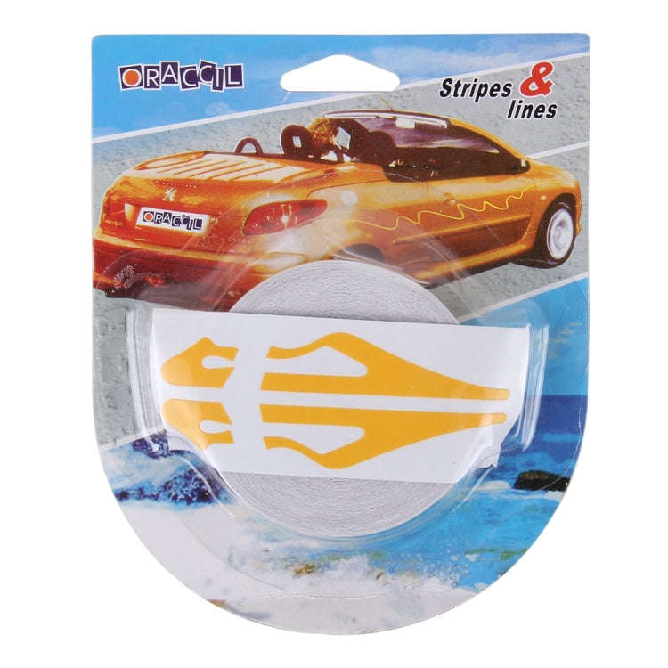 12mm × 9.8m Car Self Adhesive Decorative Stripe Tape Line(Yellow)