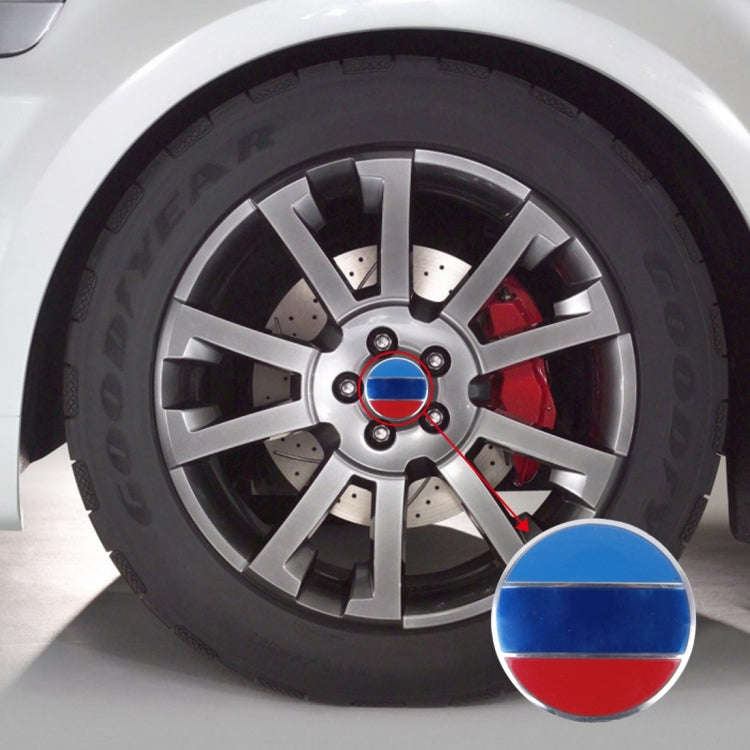 4 PCS National Flag Metal Car Sticker Wheel Hub Caps Centre Cover Decoration