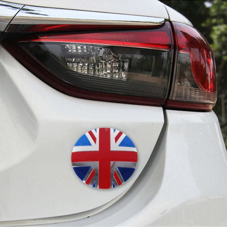 4 PCS England Flag Metal Car Sticker Wheel Hub Caps Centre Cover Decoration