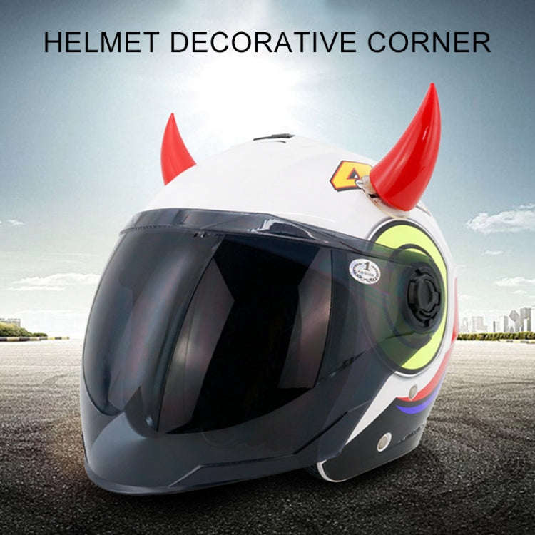 2 PCS Motorcycle Helmet Devil Decoration Motorbike Helmet Suction Cups Horns Decoration Headwear ...