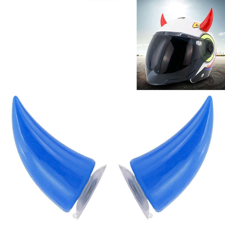 2 PCS Motorcycle Helmet Devil Decoration Motorbike Helmet Suction Cups Horns Decoration Headwear ...