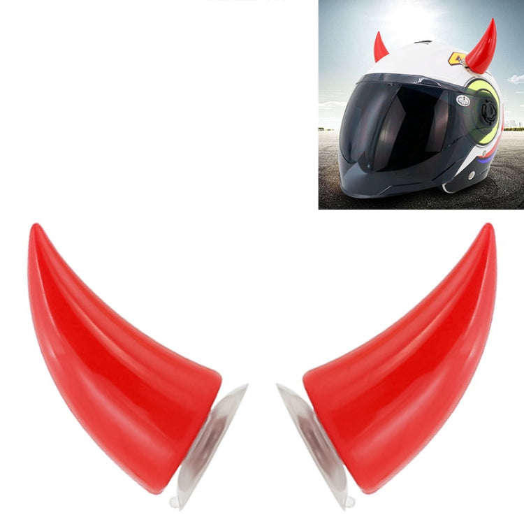2 PCS Motorcycle Helmet Devil Decoration Motorbike Helmet Suction Cups Horns Decoration Headwear ...