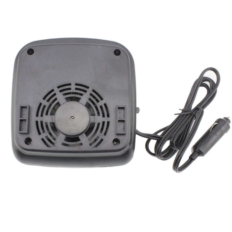 DC 12V Car Auto Vehicle Electronic Heater Fan(Black)