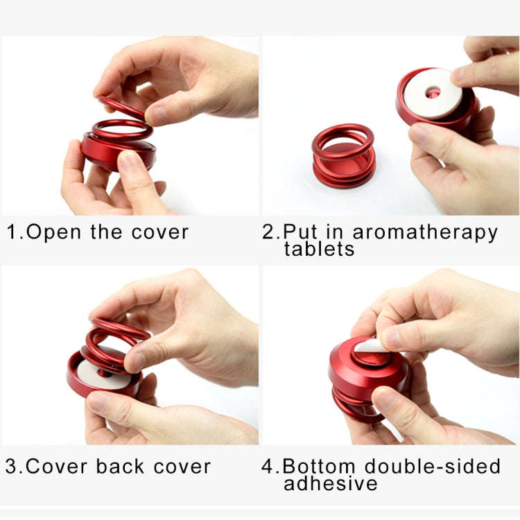 Car Spiral Aromatherapy Decoration Car Ornaments (Red)