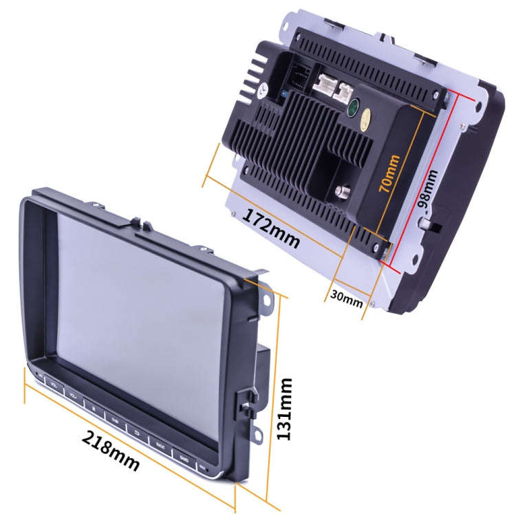 9093 HD 9 inch Car Android 8.1 Radio Receiver MP5 Player for Volkswagen, Support FM & Bluetooth &...