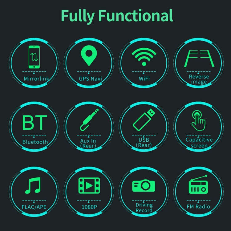 9093 HD 9 inch Car Android 8.1 Radio Receiver MP5 Player for Volkswagen, Support FM & Bluetooth &...