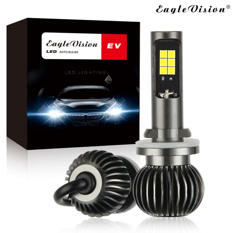 2 PCS EV15 880 / 881 DC9-32V / 6W / IP67 Car LED Double Color Fog Light, Cold White Light  + Ambe...
