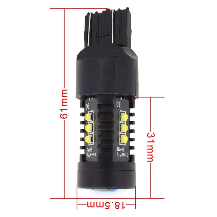 2 PCS MZ 10W 1080LM 5500K 7443 12 XB-D LED Car Reverse Lights T20 Tail Backup Lamps Car Tail Park...