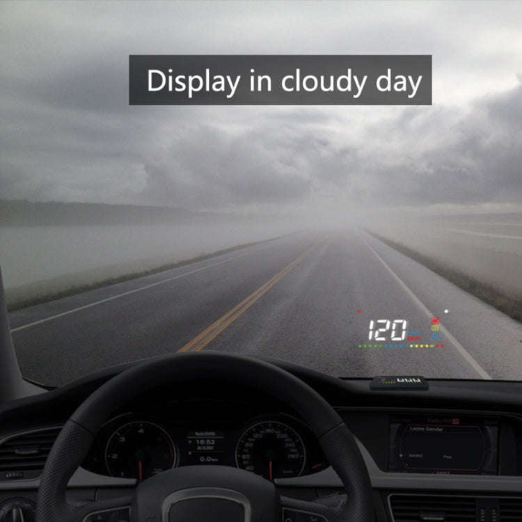 A200 OBD2 3.5 inch Vehicle-mounted Head Up Display Security System, Support Car Speed / Engine Re...