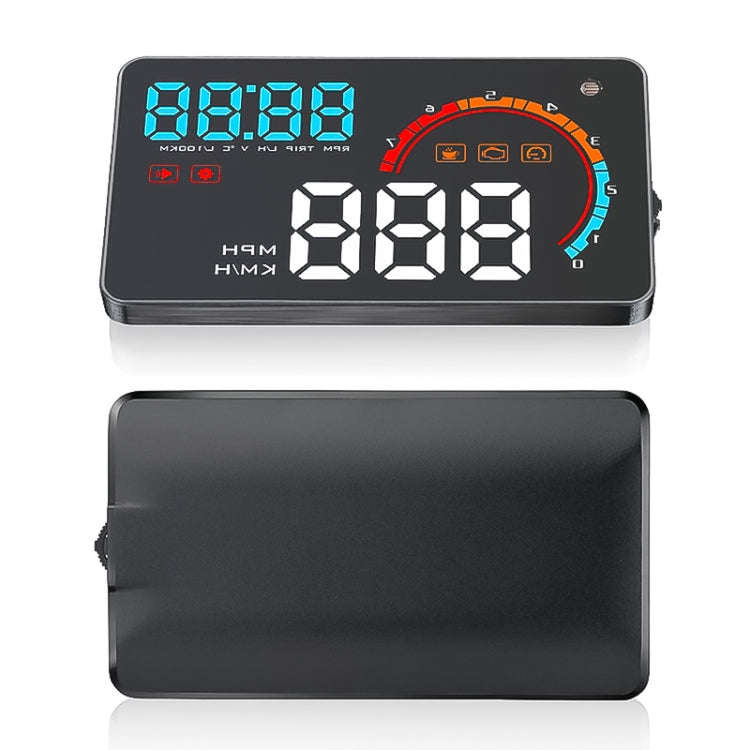 D2500 OBD2+GPS 4 inch Vehicle-mounted Head Up Display Security System, Support Car Speed / Engine...