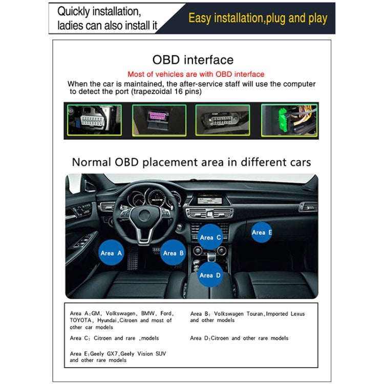 D2500 OBD2+GPS 4 inch Vehicle-mounted Head Up Display Security System, Support Car Speed / Engine...