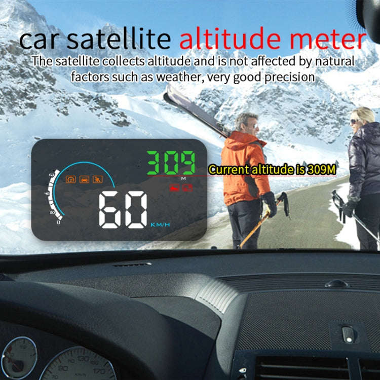 Q5 GPS 4 inch Vehicle-mounted Head Up Display Security System, Support Running Speed & Direction ...