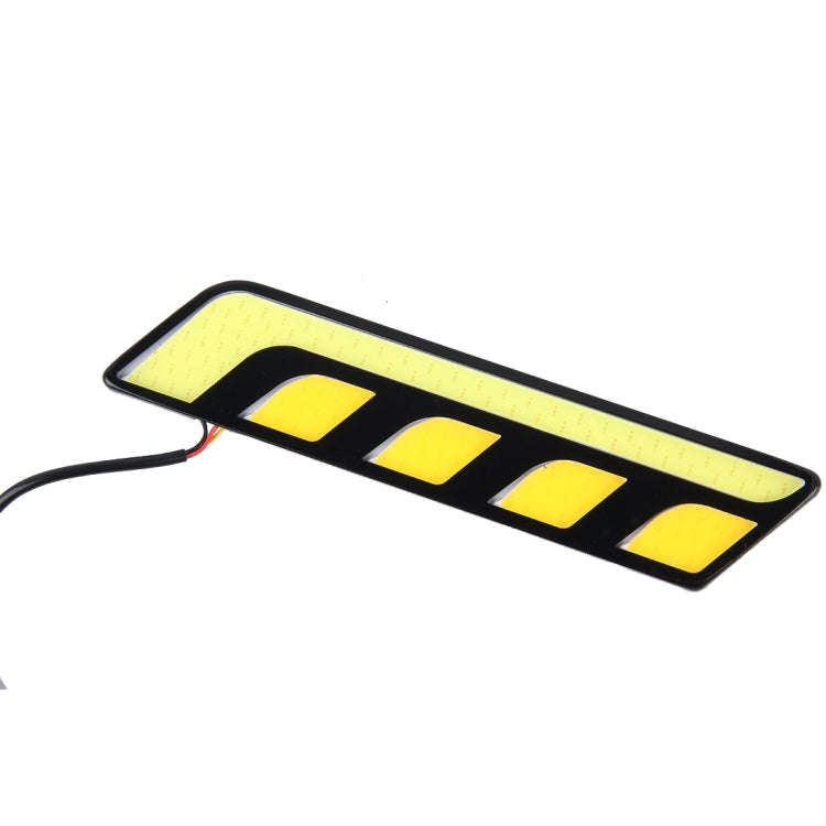 2 PCS DC 12V 10W 800LM 5500K Car DRL Daytime Running Lights Lamp,Cable Length:25cm(White Light + ...