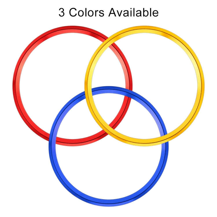 4 PCS Car Metal Wheel Hub Decoration Ring for BMW 5 Series 2018 (Blue)