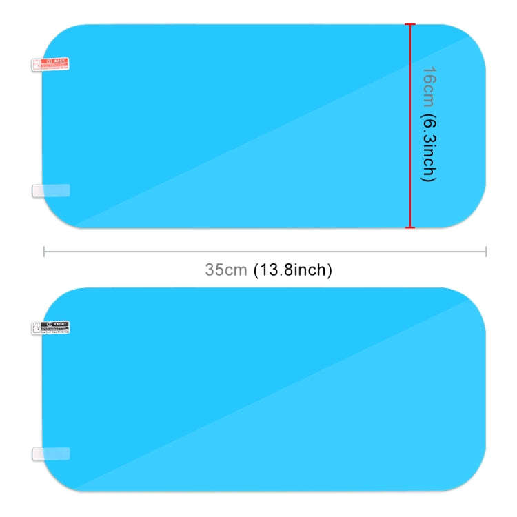 Truck PET Rearview Mirror Protective Window Clear Anti-fog Waterproof Rain Shield Film