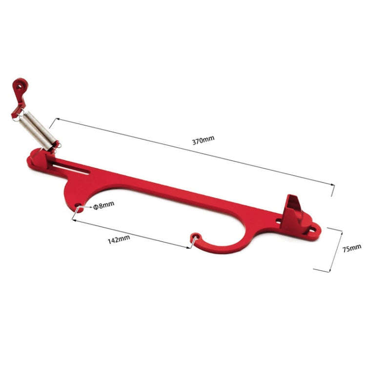 Car Modification Throttle Base Cable Base Section Aluminum Alloy Throttle Cable(Red)