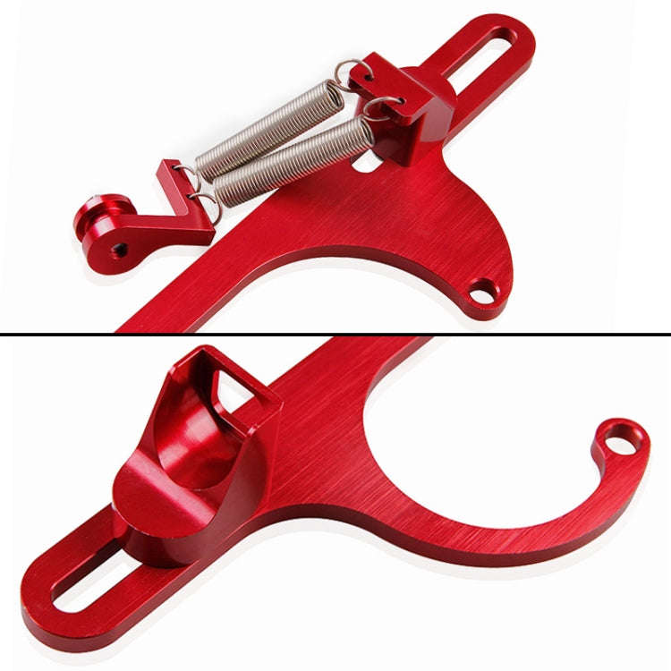 Car Modification Throttle Base Cable Base Section Aluminum Alloy Throttle Cable(Red)