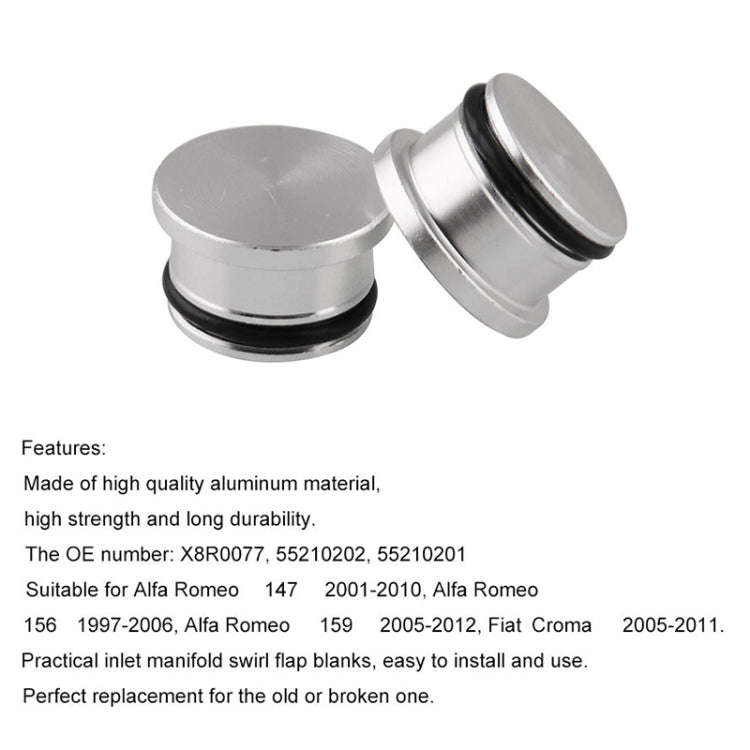5 PCS Car Modified Inlet Manifold Swirl Flap Blanks Intake Manifold Valve Cylinder Head Screw X8R...
