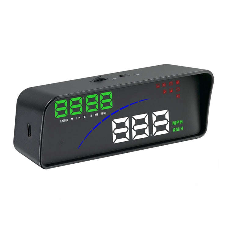 P9 HUD 3.6 inch Car OBD2 Smart Digital Meter with Multi-color, Speed & RPM & Water Temperature & ...