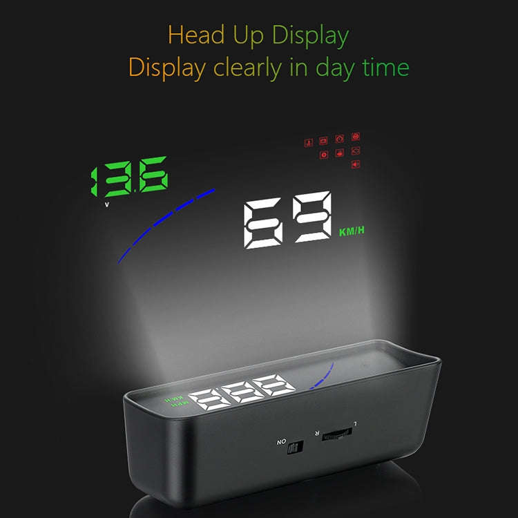 P9 HUD 3.6 inch Car OBD2 Smart Digital Meter with Multi-color, Speed & RPM & Water Temperature & ...