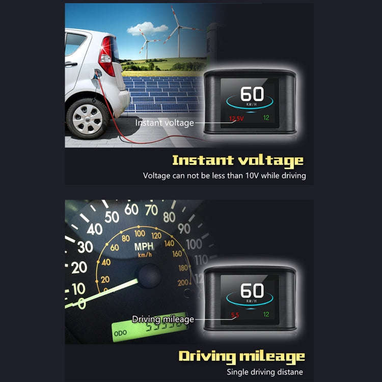 T600 HUD 2.2 inch Car GPS Smart Digital Meter with TFT LCD Multi-color, Speed & Driving Distance ...
