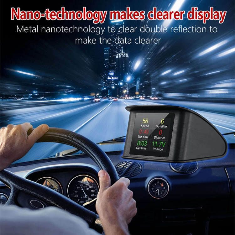 T600 HUD 2.2 inch Car GPS Smart Digital Meter with TFT LCD Multi-color, Speed & Driving Distance ...