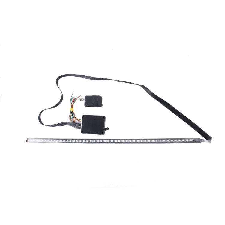 5050 20W 48 LED RGB Car Truck Remote Colorful Knight Rider LED Strobe Scanner Flash Strip Light, ...