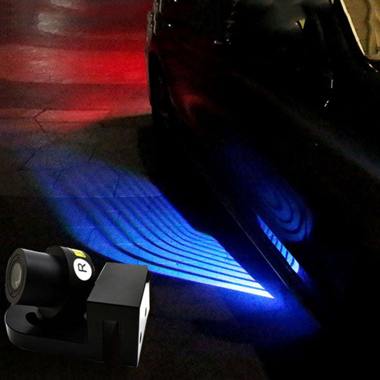 2 PCS DC 8-36V Ghost Shadow Courtesy Angel Wings Projection Lamp Car Door LED Welcome Lights(Blue...