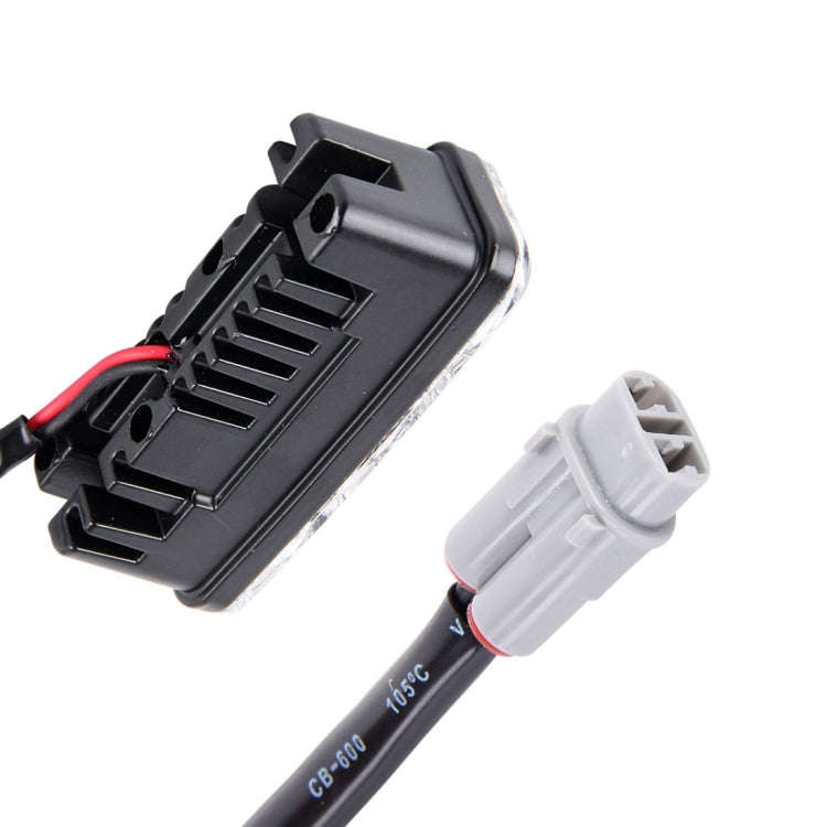 2 PCS DC 12V 6W 400 LM 6000K Tri Circular Car DRL Daytime Running White Lights Lamp, Cable Length...