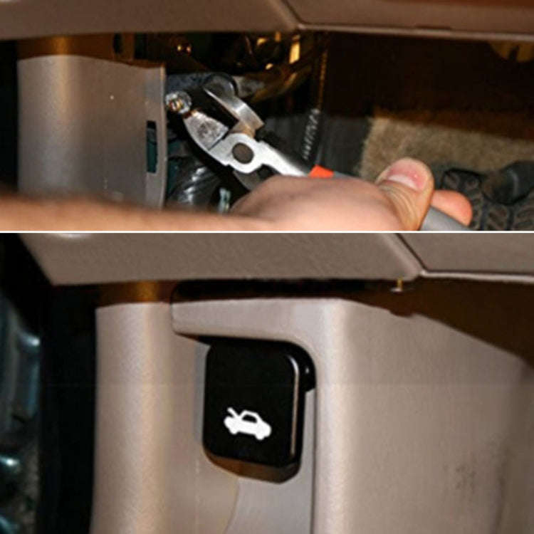 Car Engine Hood Release Latch Handle Control Switch for Honda Civic 1996-2005 (Silver)