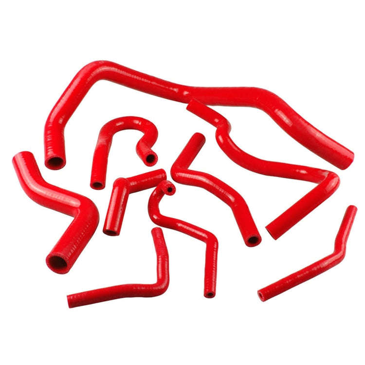 9 PCS Auto Silicone Radiator Hose Kit for Honda Civic D15 D16 EG EK 1992-2000(Red)