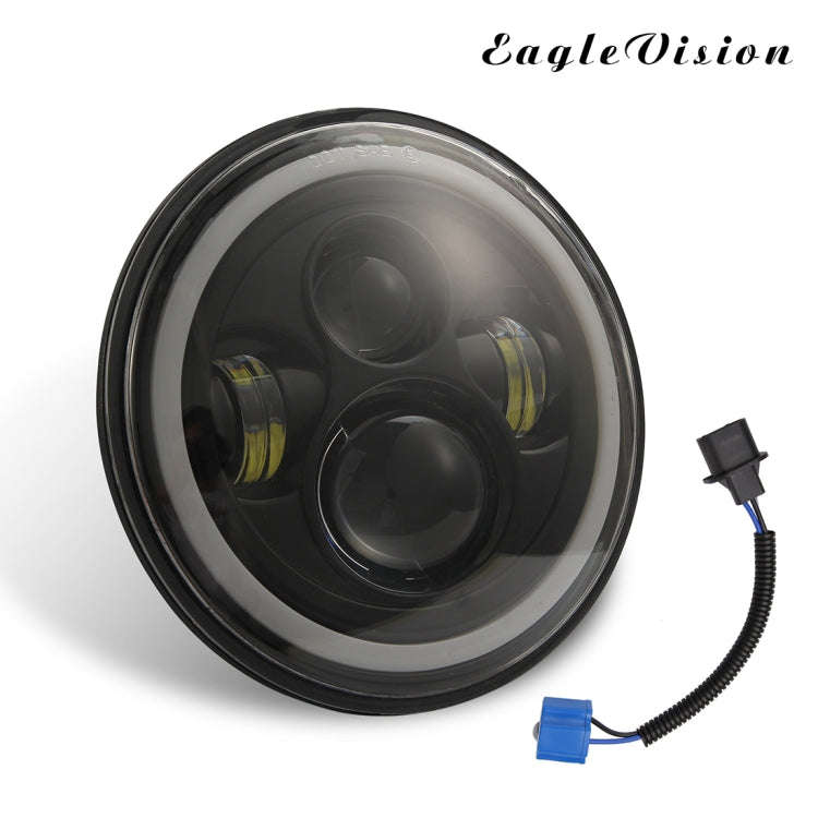 7 inch H4 / H13 DC 9V-30V 3000LM 6000K 30W IP67 4LED Lamp Beads Car Round Shape LED Headlight Lam...