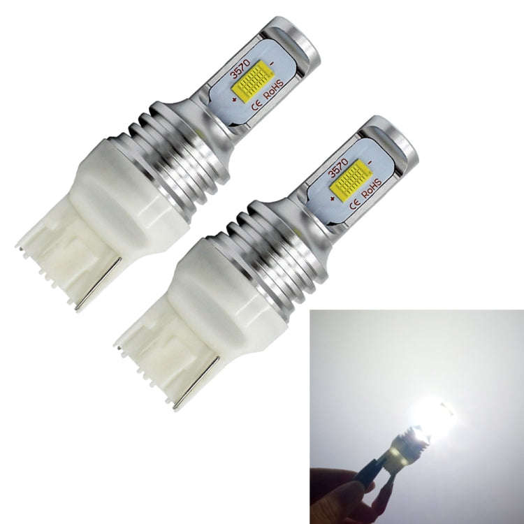 2 PCS T20/7440 72W 1000LM 6000-6500K Bright White Light Car Turn Backup LED Bulbs Reversing Light...